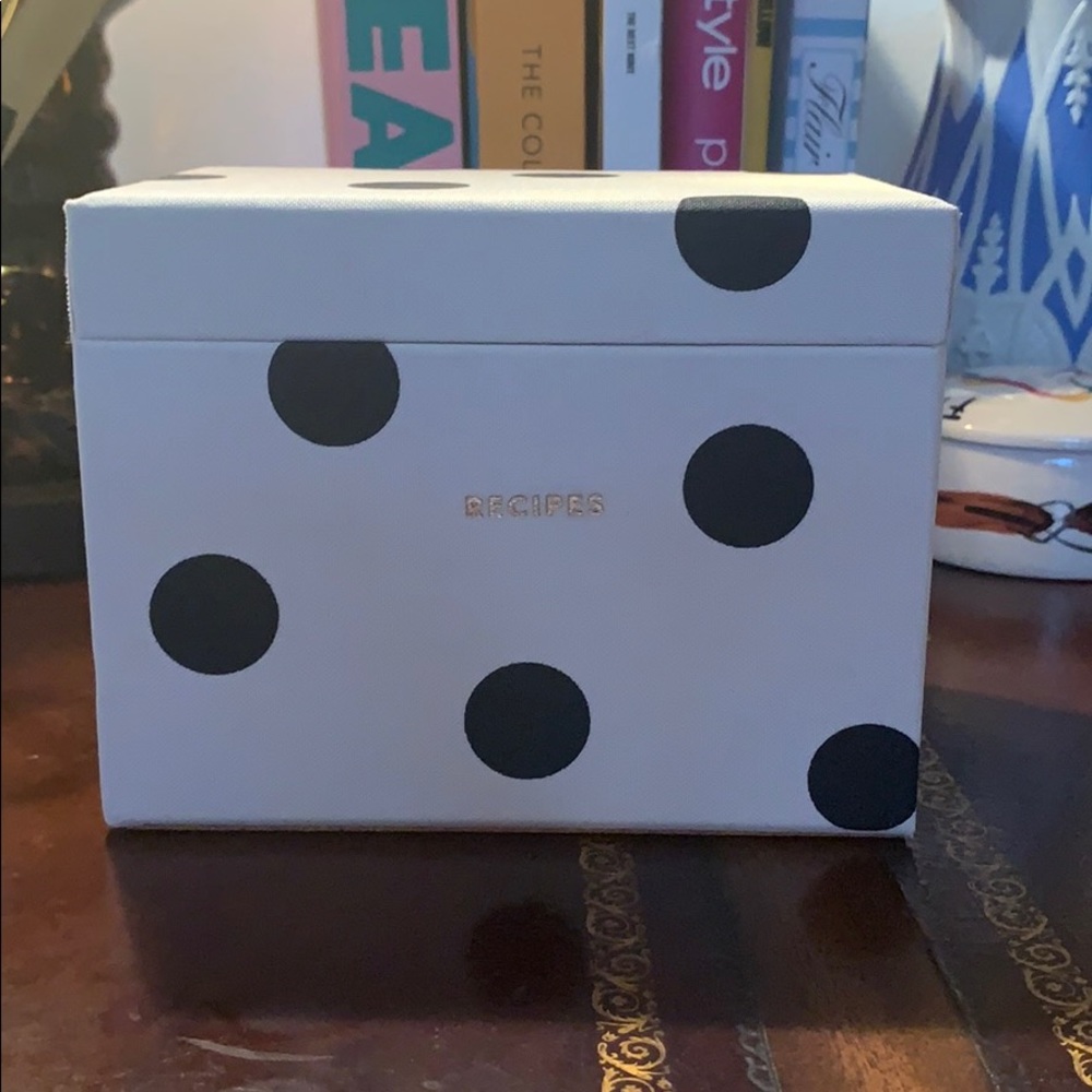 Kate Spade recipe box 🖤🤍